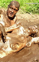 Custard Couple (CC) in Sex in the Mud Movie